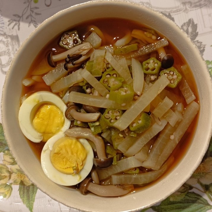 野菜たっぷり☆温かいうどん